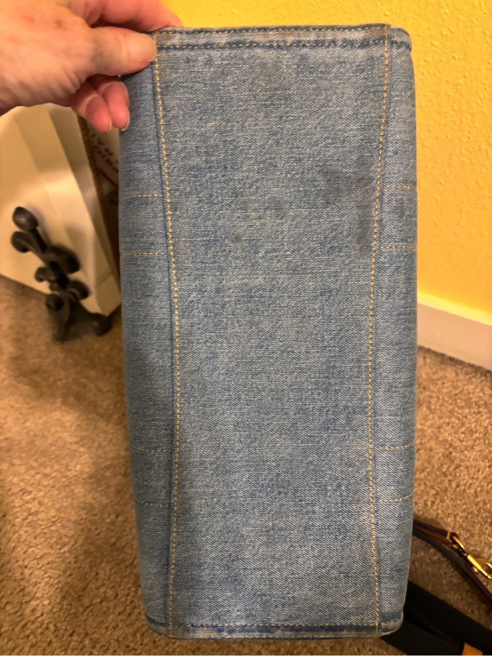 Coach Blue Denim Tote Bag - Picture 7 of 9